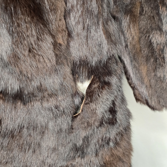 Vintage Genuine Rabbit Fur Mademoiselle Long Coat - Picture 5 of 9